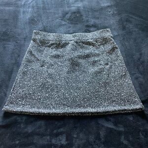 NWT Loft Women's Black & White Tweed A-Line Skirt